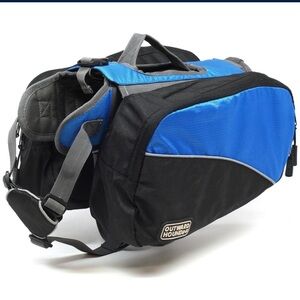 Outward Hound Quick Release Backpack For Dogs 50-69 Lbs. Size L Blue.